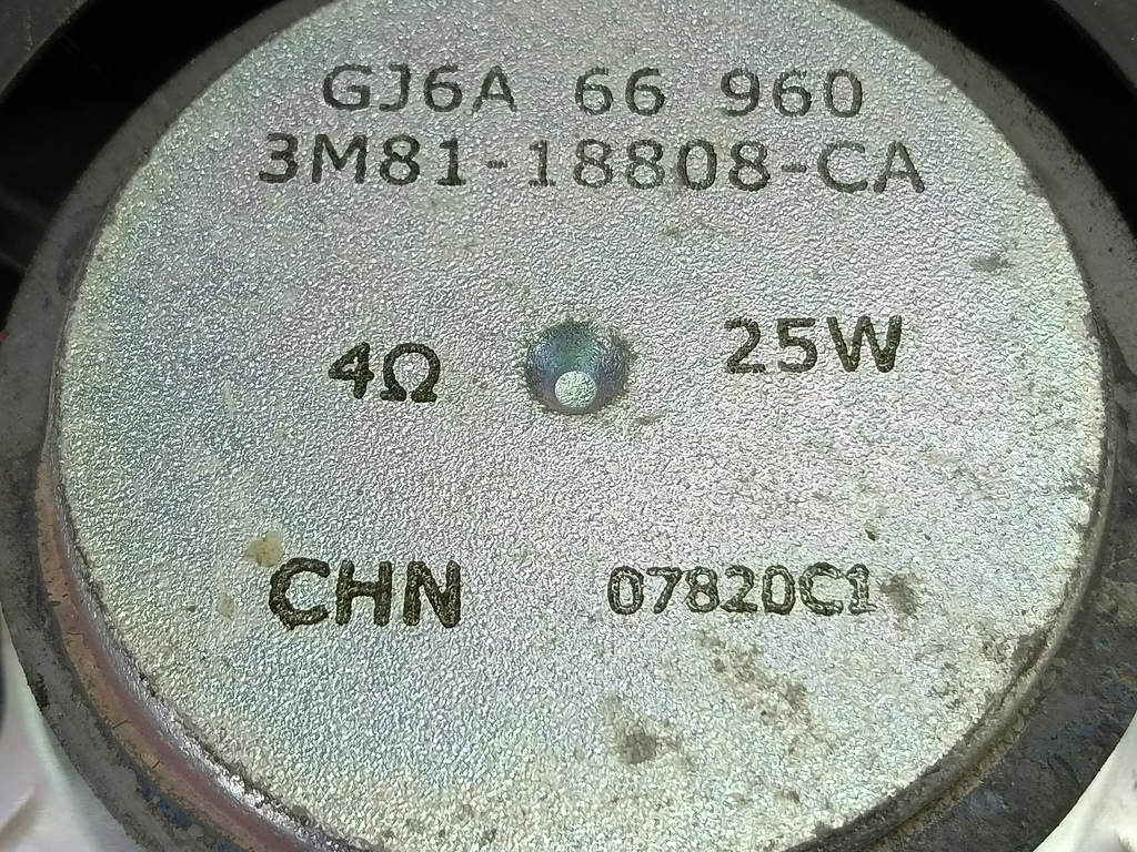 динамик музыкальный MAZDA 3 1.6 MT (105 л.с.)3  BK рестайлинг (2006—2009) Седан GJ6A66960, 860 рублей, Москва