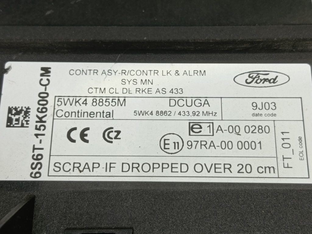 блок комфорта FORD Fusion 1.4 MT (80 л.с.)Fusion  I рестайлинг (2005—2012) Хетчбэк 1679047, 1210 рублей, Москва