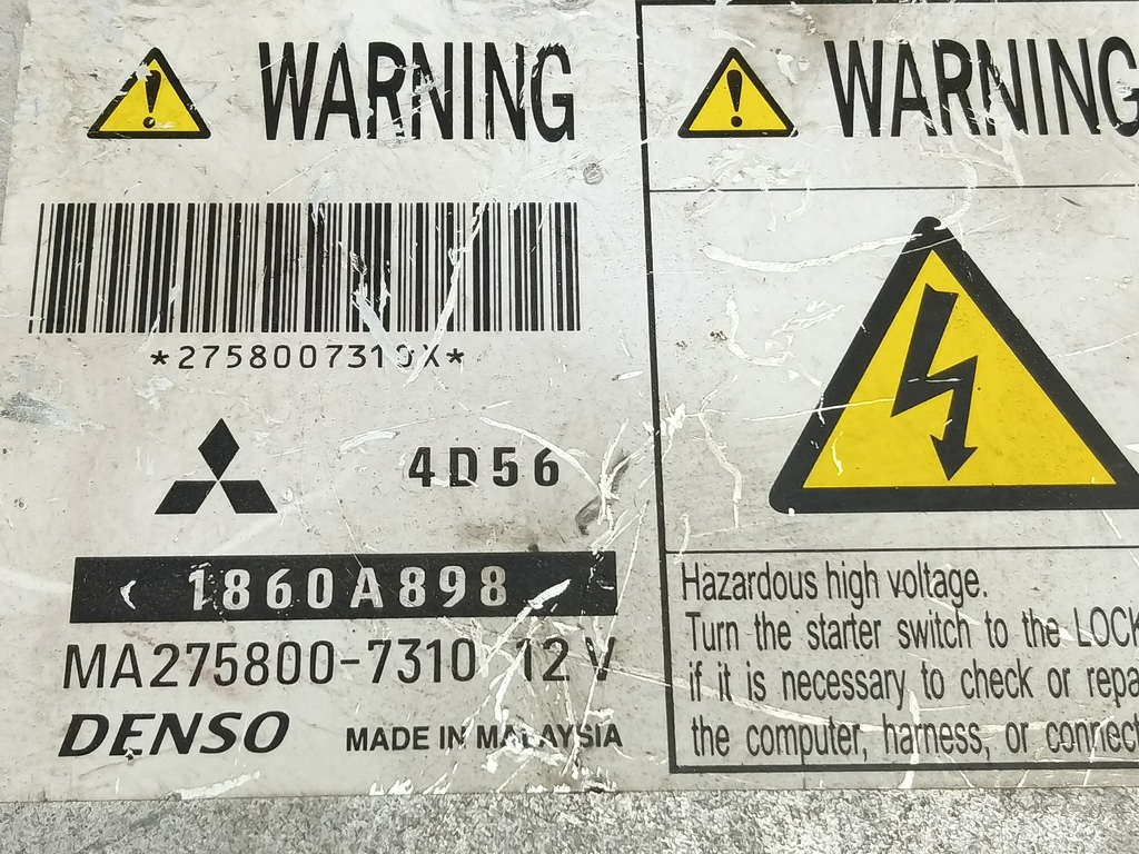 блок управления двигателем MITSUBISHI L200   1860A898, 1550 рублей, Москва