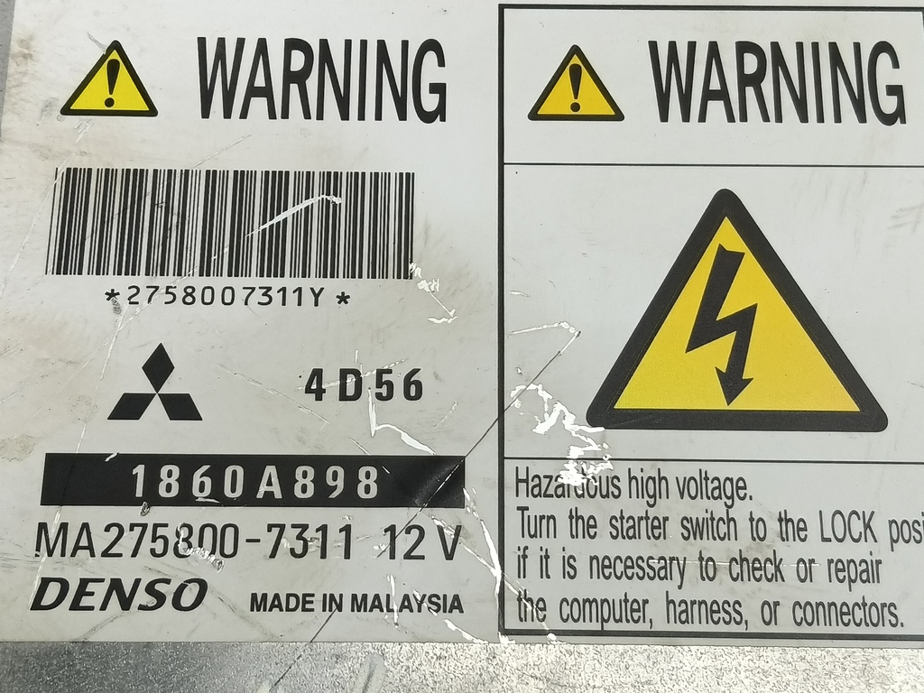 блок управления двигателем MITSUBISHI L200   1860A898, 1550 рублей, Москва