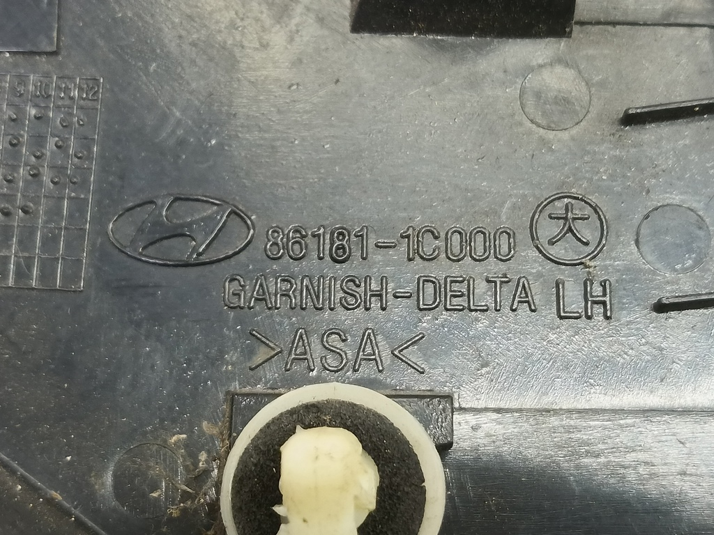 накладка крыла переднего Hyundai GETZ 1.1 MT (66 л.с.)Getz  I рестайлинг (2005—2011) Хетчбэк 861801C000, 1550 рублей, Москва