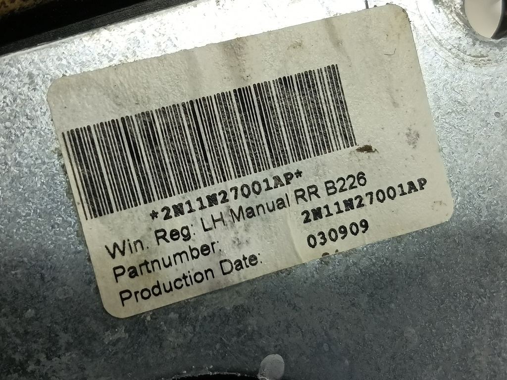 стеклоподъемник FORD Fusion 1.4 MT (80 л.с.)Fusion  I рестайлинг (2005—2012) Хетчбэк 1449294, 1090 рублей, Москва