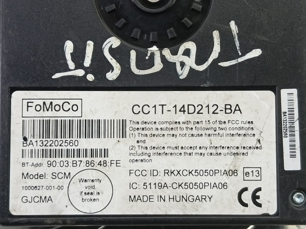 блок управления FORD Transit  CC1T14D212BA, 3390 рублей, Москва