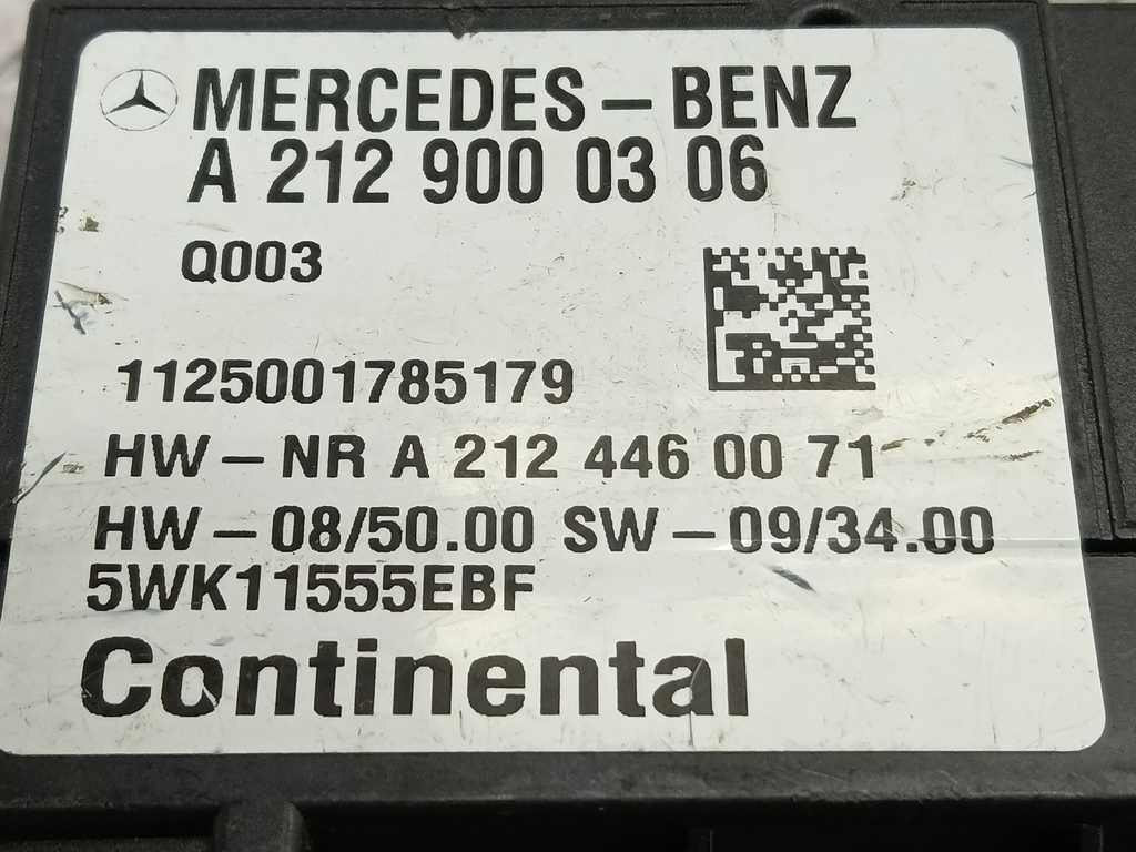 блок управления MERCEDES-BENZ Vito  A2129000306, 1550 рублей, Москва