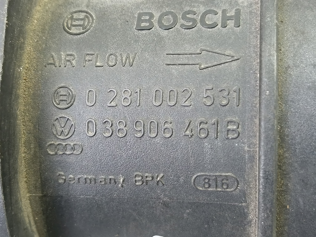 расходомер воздуха (дмрв) Volkswagen Caddy  038906461B, 2700 рублей, Москва