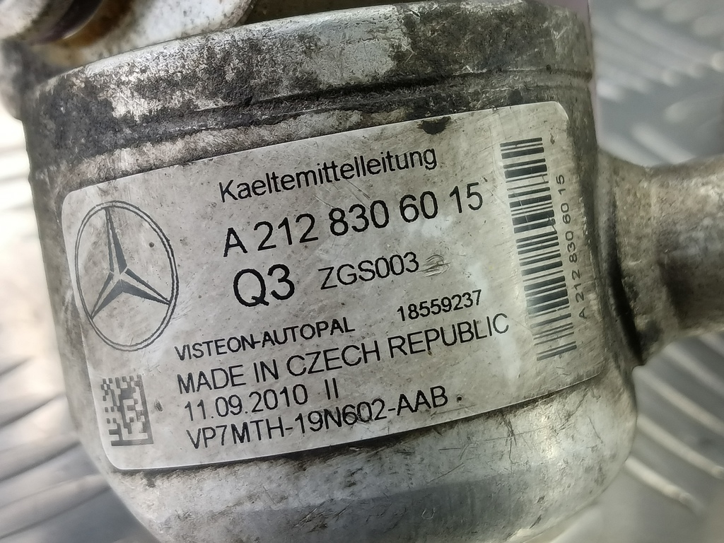 трубка кондиционера MERCEDES-BENZ E-класс E 220d 2.1 5G-Tronic (170 л.с.)E-класс  W212/S212/C207/A207 (2009—2013) Седан A2128306015, 1900 рублей, Москва