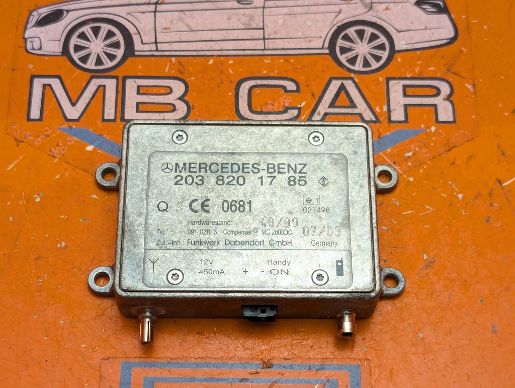 Усилитель антенны MERCEDES-BENZ A-класс W168 рестайлинг (2001—2004)