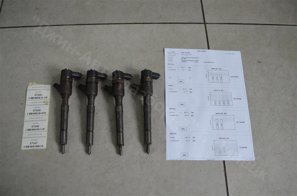 0445110083 Форсунка дизельная электрическая Opel Corsa C F68 2000 - 2006